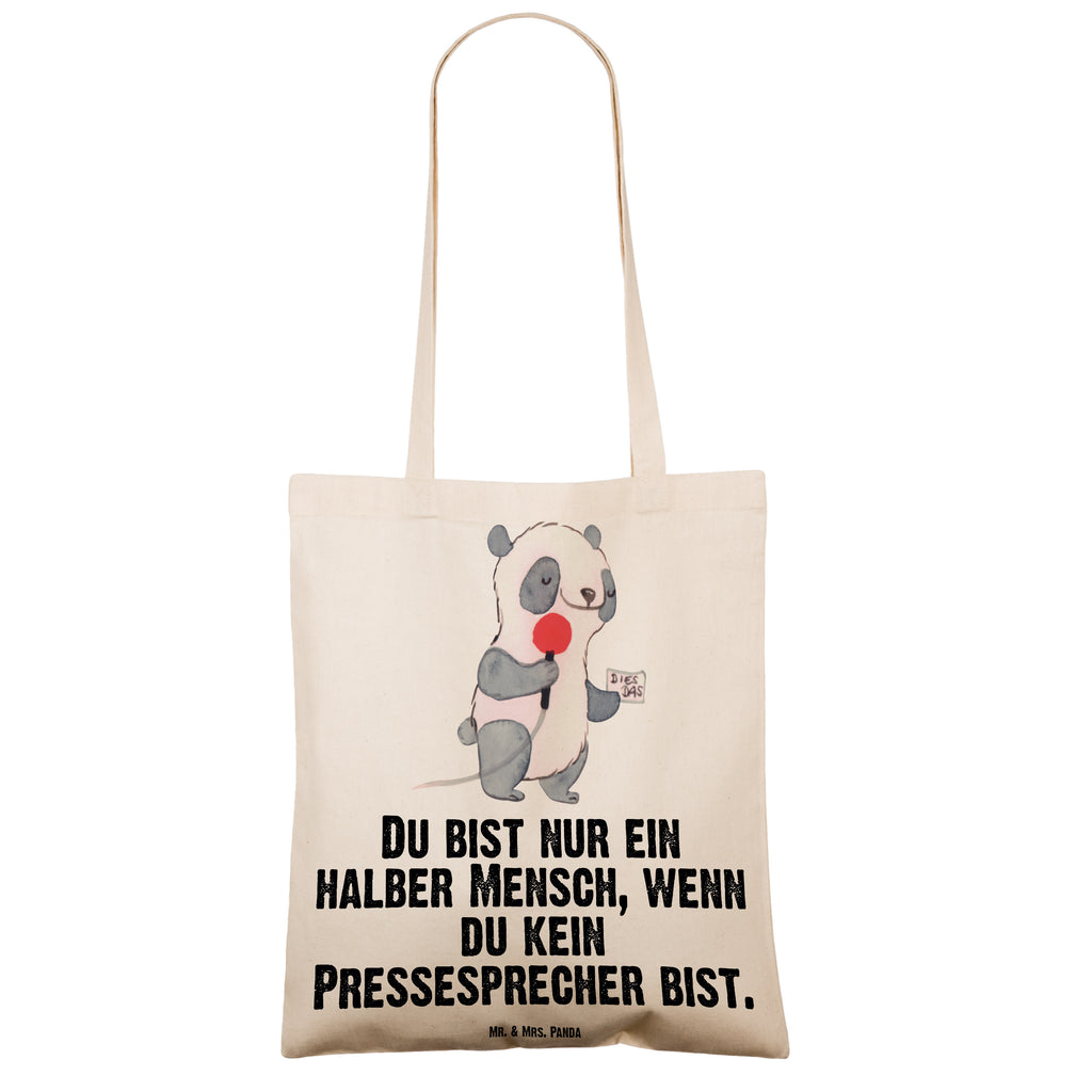 Tragetasche Pressesprecher mit Herz Beuteltasche, Beutel, Einkaufstasche, Jutebeutel, Stoffbeutel, Tasche, Shopper, Umhängetasche, Strandtasche, Schultertasche, Stofftasche, Tragetasche, Badetasche, Jutetasche, Einkaufstüte, Laptoptasche, Beruf, Ausbildung, Jubiläum, Abschied, Rente, Kollege, Kollegin, Geschenk, Schenken, Arbeitskollege, Mitarbeiter, Firma, Danke, Dankeschön