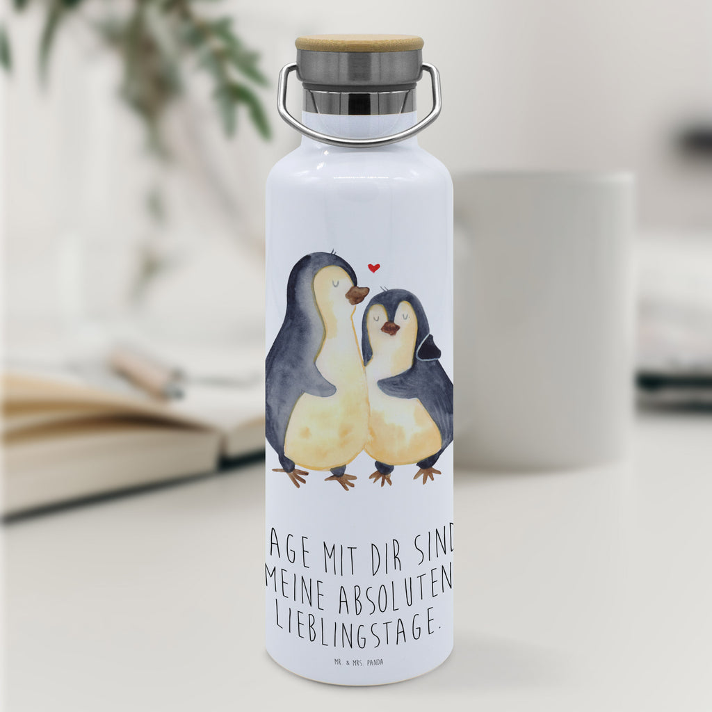 Trinkflasche Pinguin umarmen Thermosflasche, Isolierflasche, Edelstahl, Trinkflasche, isoliert, Wamrhaltefunktion, Sportflasche, Flasche zum Sport, Sportlerflasche, Pinguin, Liebe, Liebespaar, Liebesbeweis, Liebesgeschenk, Verlobung, Jahrestag, Hochzeitstag, Hochzeit, Hochzeitsgeschenk