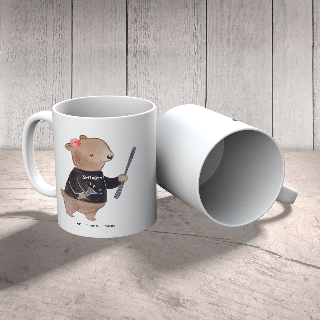 Tasse Security Mitarbeiterin mit Herz Tasse, Kaffeetasse, Teetasse, Becher, Kaffeebecher, Teebecher, Keramiktasse, Porzellantasse, Büro Tasse, Geschenk Tasse, Tasse Sprüche, Tasse Motive, Kaffeetassen, Tasse bedrucken, Designer Tasse, Cappuccino Tassen, Schöne Teetassen, Beruf, Ausbildung, Jubiläum, Abschied, Rente, Kollege, Kollegin, Geschenk, Schenken, Arbeitskollege, Mitarbeiter, Firma, Danke, Dankeschön