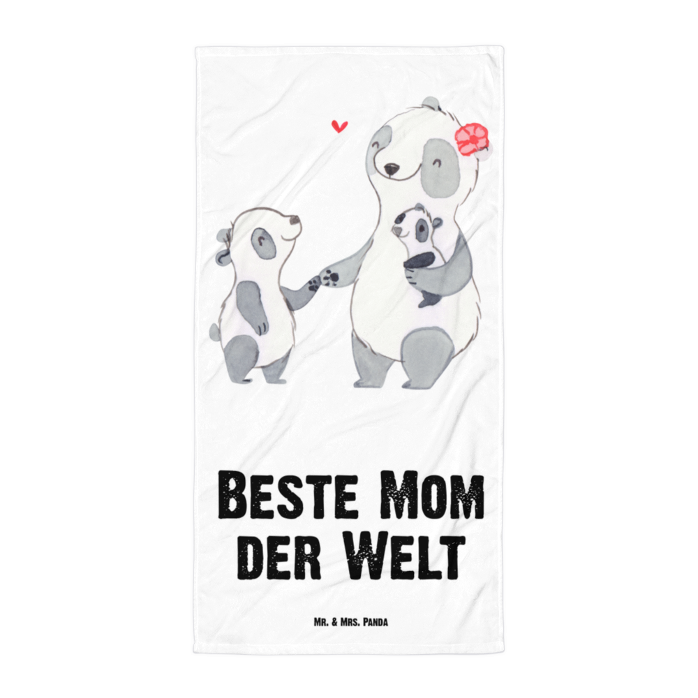 XL Badehandtuch Panda Beste Mom der Welt Handtuch, Badetuch, Duschtuch, Strandtuch, Saunatuch, für, Dankeschön, Geschenk, Schenken, Geburtstag, Geburtstagsgeschenk, Geschenkidee, Danke, Bedanken, Mitbringsel, Freude machen, Geschenktipp, Mom, Mommy, Mama, Mami, Mutter, Muttertag, Mutti, Ma, Tochter, Sohn, Beste Mama, Beste, Supermama