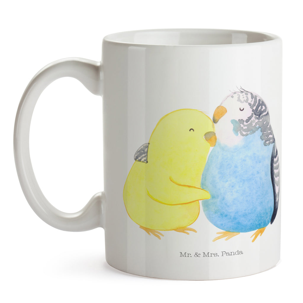 Tasse Wellensittich Liebe Tasse, Kaffeetasse, Teetasse, Becher, Kaffeebecher, Teebecher, Keramiktasse, Porzellantasse, Büro Tasse, Geschenk Tasse, Tasse Sprüche, Tasse Motive, Kaffeetassen, Tasse bedrucken, Designer Tasse, Cappuccino Tassen, Schöne Teetassen, Liebe, Partner, Freund, Freundin, Ehemann, Ehefrau, Heiraten, Verlobung, Heiratsantrag, Liebesgeschenk, Jahrestag, Hocheitstag, Vögel, Wellensittich, Nähe, Kuscheln, Vertrauen