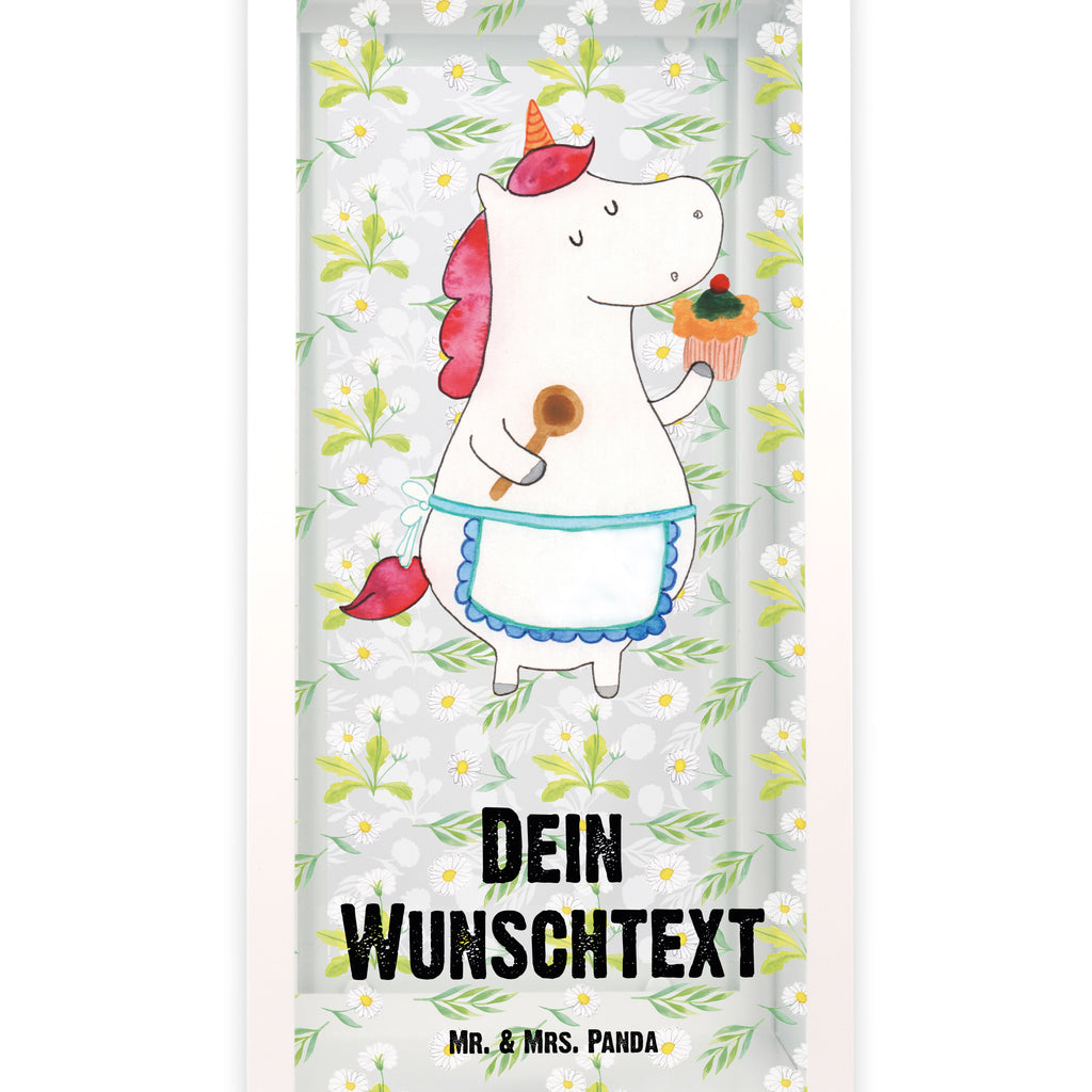 Personalisierte Deko Laterne Einhorn Küchenfee Gartenlampe, Gartenleuchte, Gartendekoration, Gartenlicht, Laterne kleine Laternen, XXL Laternen, Laterne groß, Einhorn, Einhörner, Einhorn Deko, Pegasus, Unicorn, backen, Muffin, Motivation, Träumer, träumen, Bäckerin, Hobbykoch, Koch, Torte, Kuchen