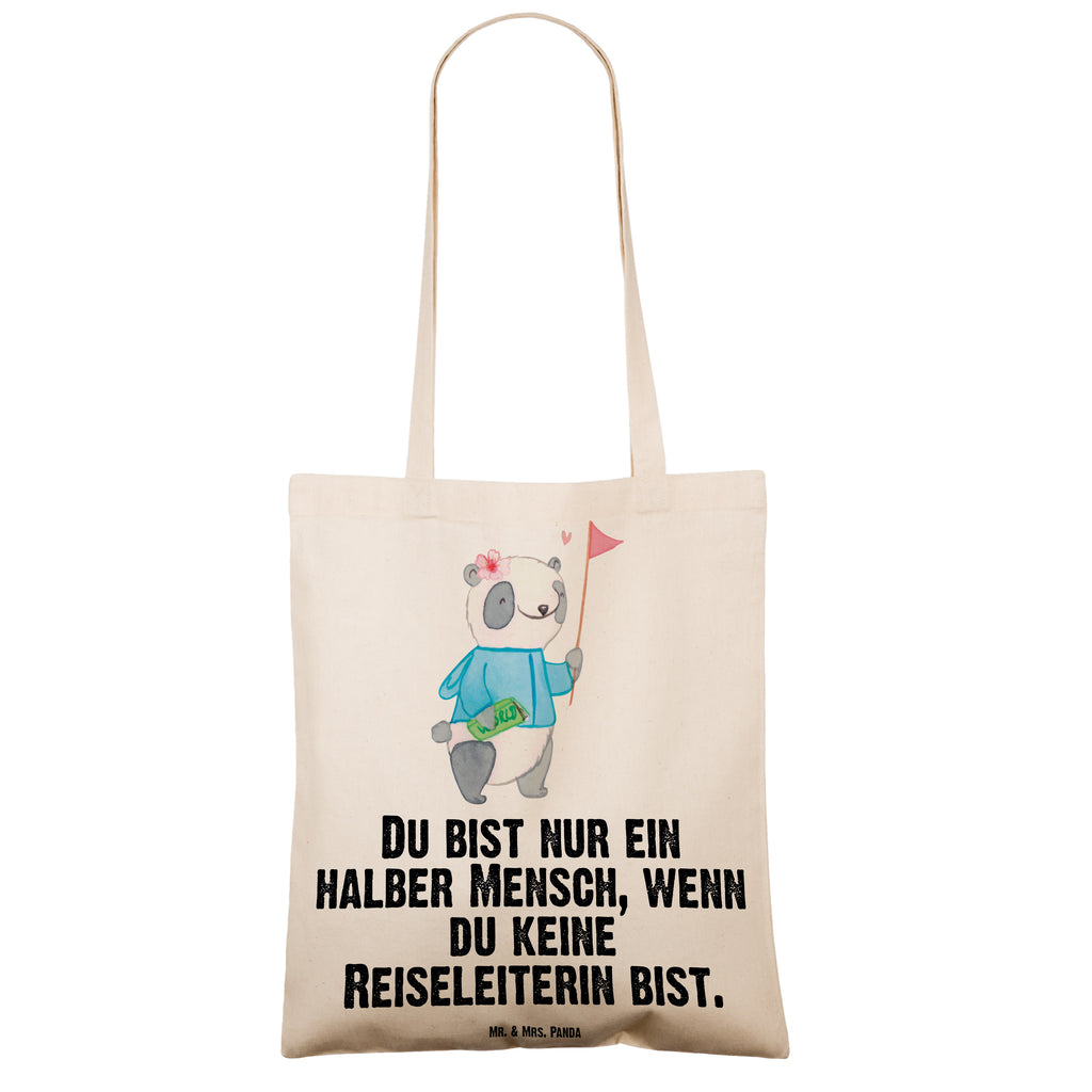 Tragetasche Reiseleiterin mit Herz Beuteltasche, Beutel, Einkaufstasche, Jutebeutel, Stoffbeutel, Tasche, Shopper, Umhängetasche, Strandtasche, Schultertasche, Stofftasche, Tragetasche, Badetasche, Jutetasche, Einkaufstüte, Laptoptasche, Beruf, Ausbildung, Jubiläum, Abschied, Rente, Kollege, Kollegin, Geschenk, Schenken, Arbeitskollege, Mitarbeiter, Firma, Danke, Dankeschön