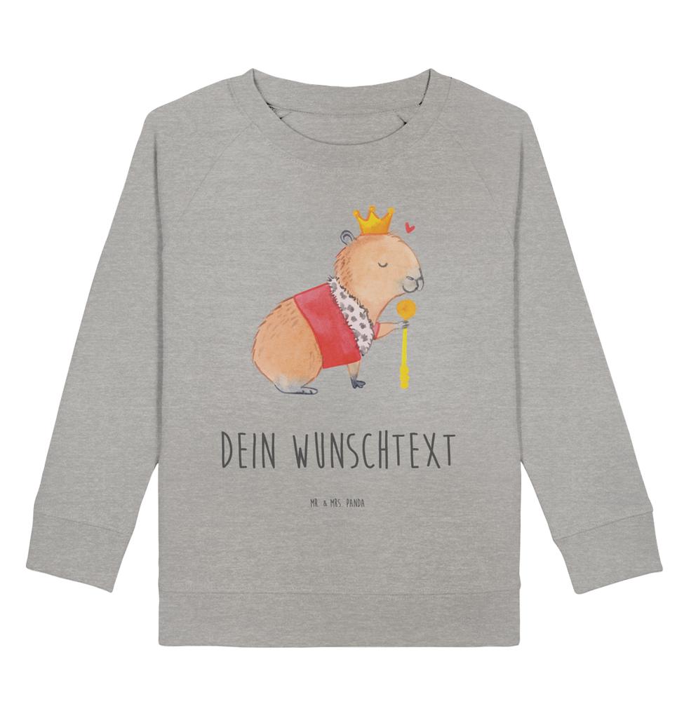 Personalisierter Kinder Pullover Capybara König Personalisierter Kinder Pullover, Personalisiertes Kinder Sweatshirt, Jungen, Mädchen, Tiermotive, Gute Laune, lustige Sprüche, Tiere, Capybara, König