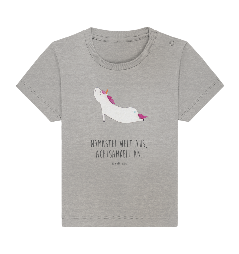 Organic Baby Shirt Einhorn Yoga Baby T-Shirt, Jungen Baby T-Shirt, Mädchen Baby T-Shirt, Shirt, Einhorn, Einhörner, Einhorn Deko, Pegasus, Unicorn, Yoga, Namaste, Achtsamkeit, Entspannung, Joga, Yogamatte, Sport, lustig, witzig, süß