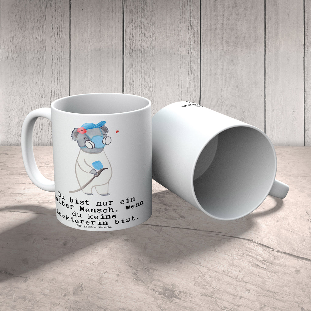 Tasse Lackiererin mit Herz Tasse, Kaffeetasse, Teetasse, Becher, Kaffeebecher, Teebecher, Keramiktasse, Porzellantasse, Büro Tasse, Geschenk Tasse, Tasse Sprüche, Tasse Motive, Kaffeetassen, Tasse bedrucken, Designer Tasse, Cappuccino Tassen, Schöne Teetassen, Beruf, Ausbildung, Jubiläum, Abschied, Rente, Kollege, Kollegin, Geschenk, Schenken, Arbeitskollege, Mitarbeiter, Firma, Danke, Dankeschön, Lackiererin, Lackierermeisterin, Werkstatt Lackiererin, Gesellenprüfung