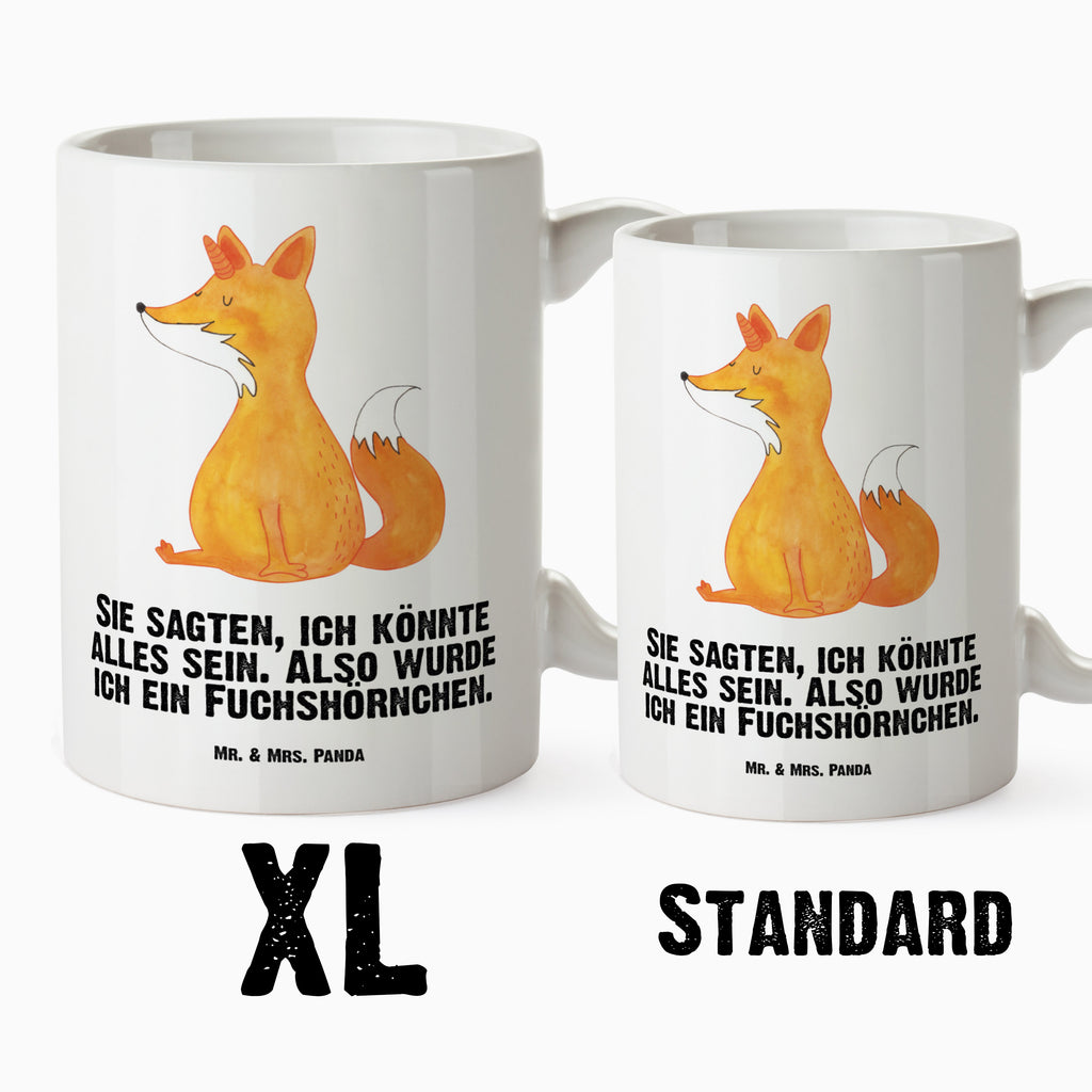 XL Tasse Fuchshörnchen Wunsch XL Tasse, Große Tasse, Grosse Kaffeetasse, XL Becher, XL Teetasse, spülmaschinenfest, Jumbo Tasse, Groß, Einhorn, Einhörner, Einhorn Deko, Pegasus, Unicorn, Fuchs, Unicorns, Fuchshörnchen, Fuchshorn, Foxycorn, Füchse