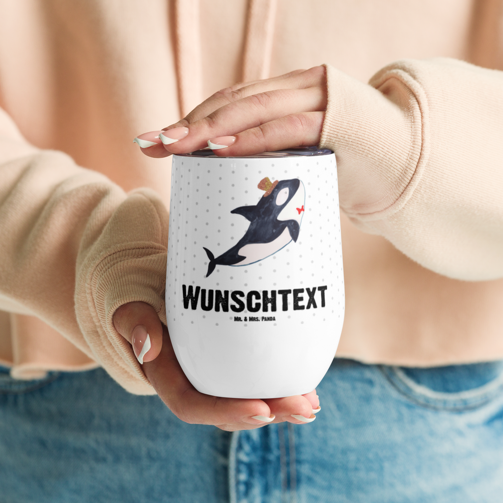 Personalisierter Weinbecher Orca Zylinder Personalisierter Weinbecher, Personalisierter Glühwein Becher, Heißgetränke, Personalisierter Trinkbecher, Personalisierter Weinkelch, Personalisiertes Weingläser, hochwertiger Weinbecher, Weinbecher Reisen, Weinbecher unterwegs, Personalisertes Sommerglas, mit Namen, Wunschtext, Personalisierung, selbst bedrucken, Personalisiertes Weinglas, Meerestiere, Meer, Urlaub, Narwal, Glitter, Konfetti, Glitzer, Geburtstag, Feier, Fete, Fest, Glückwunsch, Orca