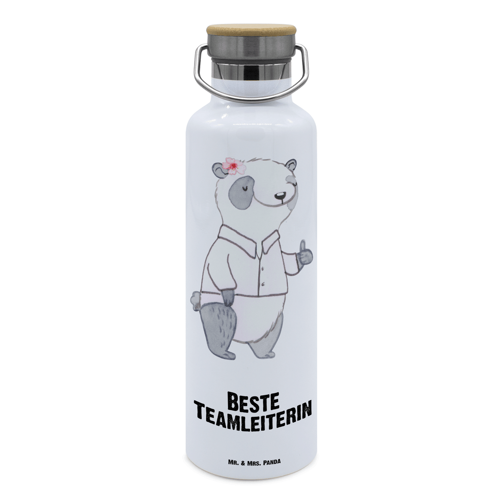 Trinkflasche Panda Beste Teamleiterin Thermosflasche, Isolierflasche, Edelstahl, Trinkflasche, isoliert, Wamrhaltefunktion, Sportflasche, Flasche zum Sport, Sportlerflasche, für, Dankeschön, Geschenk, Schenken, Geburtstag, Geburtstagsgeschenk, Geschenkidee, Danke, Bedanken, Mitbringsel, Freude machen, Geschenktipp, Teamleiterin, Seminarleiterin, Gruppenleiterin, Leiterin, Kollegin, Chefin, Vorgesetzte, Abschied, Abschiedsgeschenk, Ruhestand