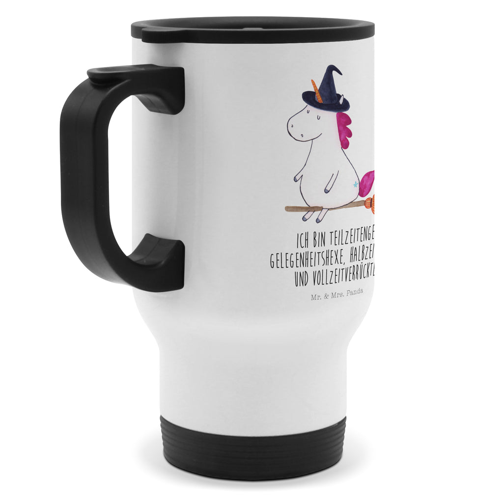 Thermobecher Einhorn Hexe Thermobecher, To Go Becher, Thermotasse, Kaffeebecher, Isolierbecher, Thermobecher To Go, Warmhaltetasse, Edelstahlbecher, Reisebecher, Tasse mit Deckel, Thermobecher für 400 ml, Kaffeetasse zum Mitnehmen, Tasse zum Mitnehmen, Spülmaschinenfest, Einhorn, Einhörner, Einhorn Deko, Pegasus, Unicorn, Frau, Ehefrau, Hexe, Teufel, Engel, Verrückte, Freundin, Leben, Zicke