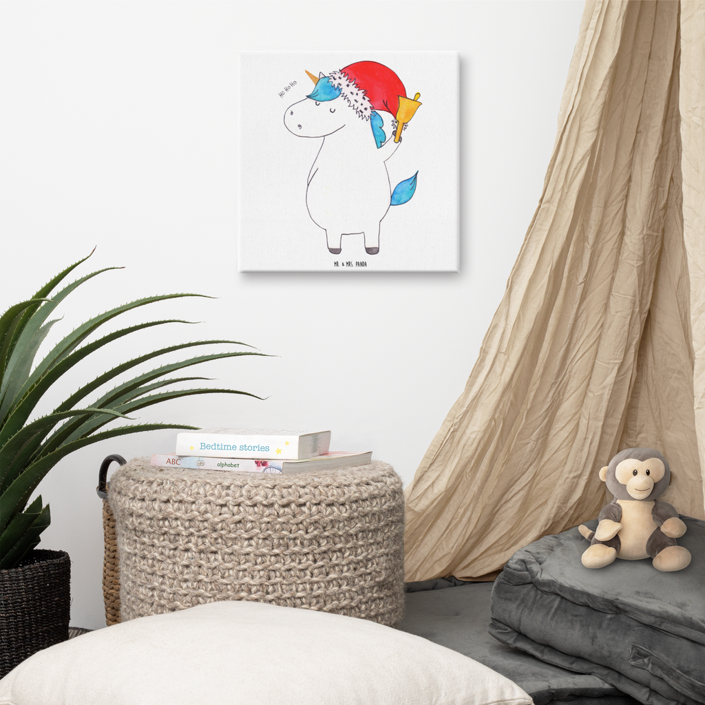 Leinwand Bild Einhorn Weihnachtsmann Leinwand, Bild, Kunstdruck, Wanddeko, Dekoration, Einhorn, Einhörner, Einhorn Deko, Pegasus, Unicorn, Gin, Schokolade, Schoki, Weihnachten, Weihnachtsmann, Nikolaus, Wunschzettel, Wunschliste, Feenstaub