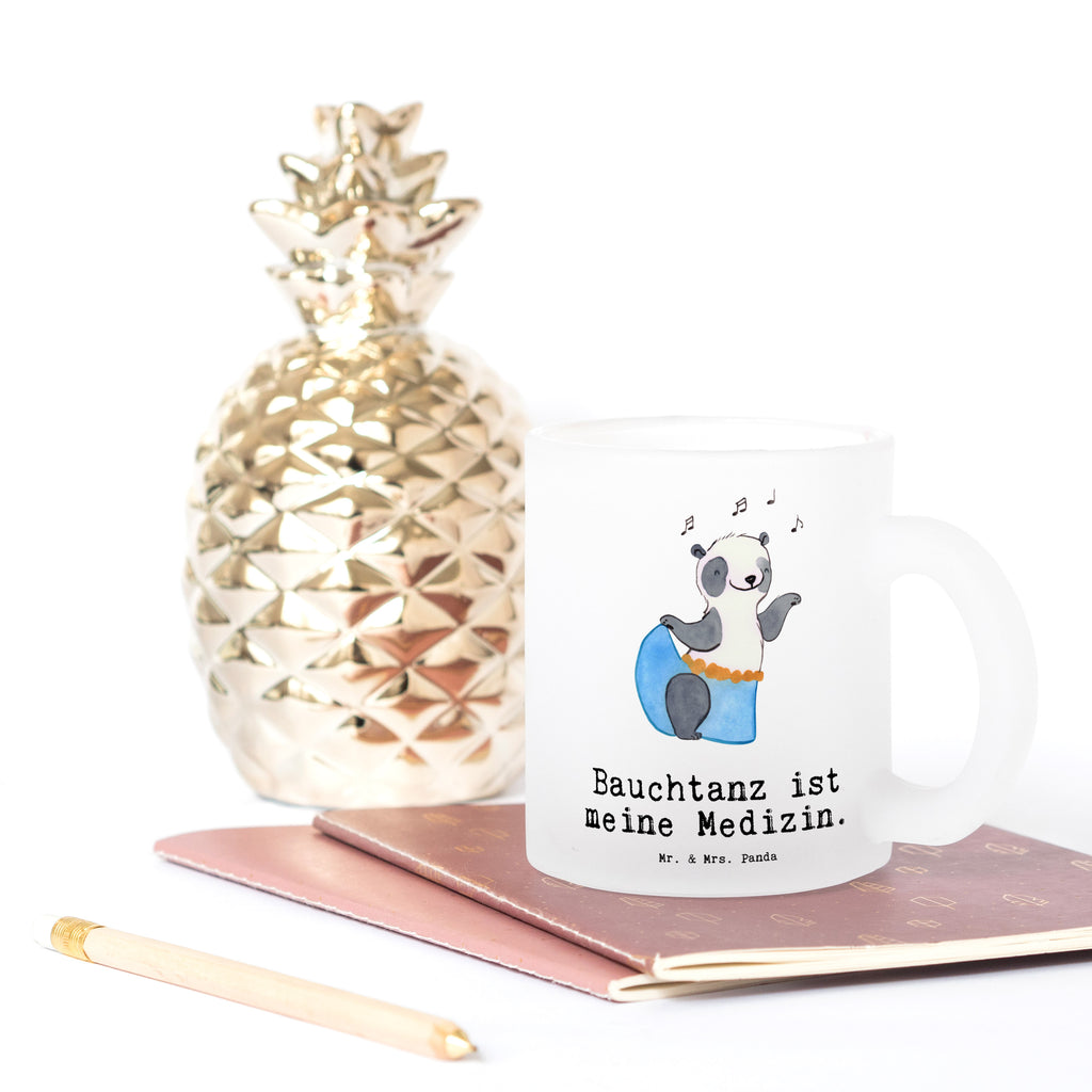 Teetasse Panda Bauchtanz Teetasse, Teeglas, Teebecher, Tasse mit Henkel, Tasse, Glas Teetasse, Teetasse aus Glas, Geschenk, Sport, Sportart, Hobby, Schenken, Danke, Dankeschön, Auszeichnung, Gewinn, Sportler, Bauchtanz, orientalischer Tanz, Tanzen