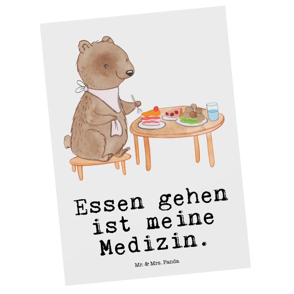 Postkarte Bär Essen gehen Medizin Postkarte, Karte, Geschenkkarte, Grußkarte, Einladung, Ansichtskarte, Geburtstagskarte, Einladungskarte, Dankeskarte, Ansichtskarten, Einladung Geburtstag, Einladungskarten Geburtstag, Geschenk, Sport, Sportart, Hobby, Schenken, Danke, Dankeschön, Auszeichnung, Gewinn, Sportler, Essen gehen, Essen, Restaurant, Restaurantbesuch, Köstlichkeiten