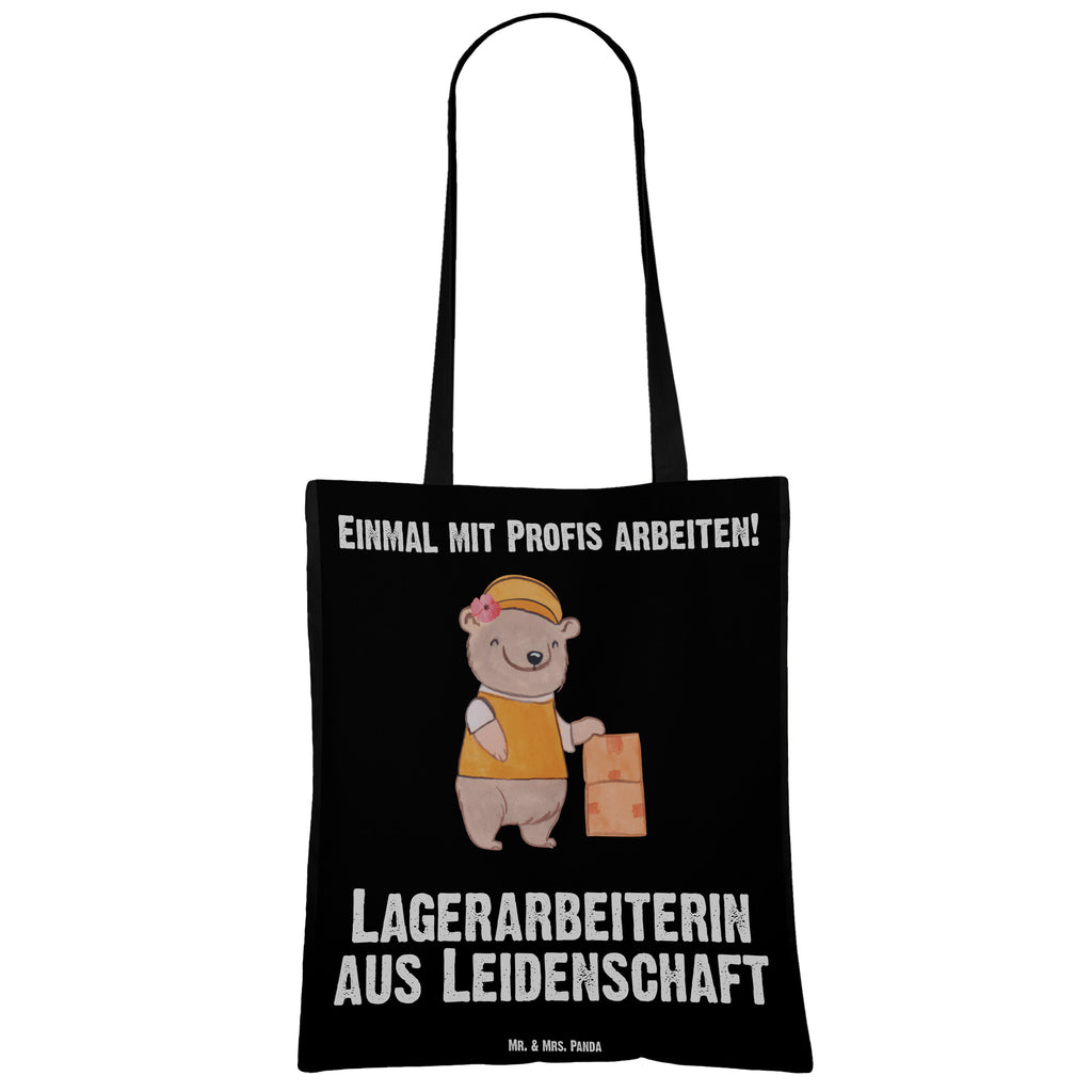 Tragetasche Lagerarbeiterin aus Leidenschaft Beuteltasche, Beutel, Einkaufstasche, Jutebeutel, Stoffbeutel, Tasche, Shopper, Umhängetasche, Strandtasche, Schultertasche, Stofftasche, Tragetasche, Badetasche, Jutetasche, Einkaufstüte, Laptoptasche, Beruf, Ausbildung, Jubiläum, Abschied, Rente, Kollege, Kollegin, Geschenk, Schenken, Arbeitskollege, Mitarbeiter, Firma, Danke, Dankeschön, Lagerarbeiterin, Fachlageristin, Lageristin, Lagerverwalterin