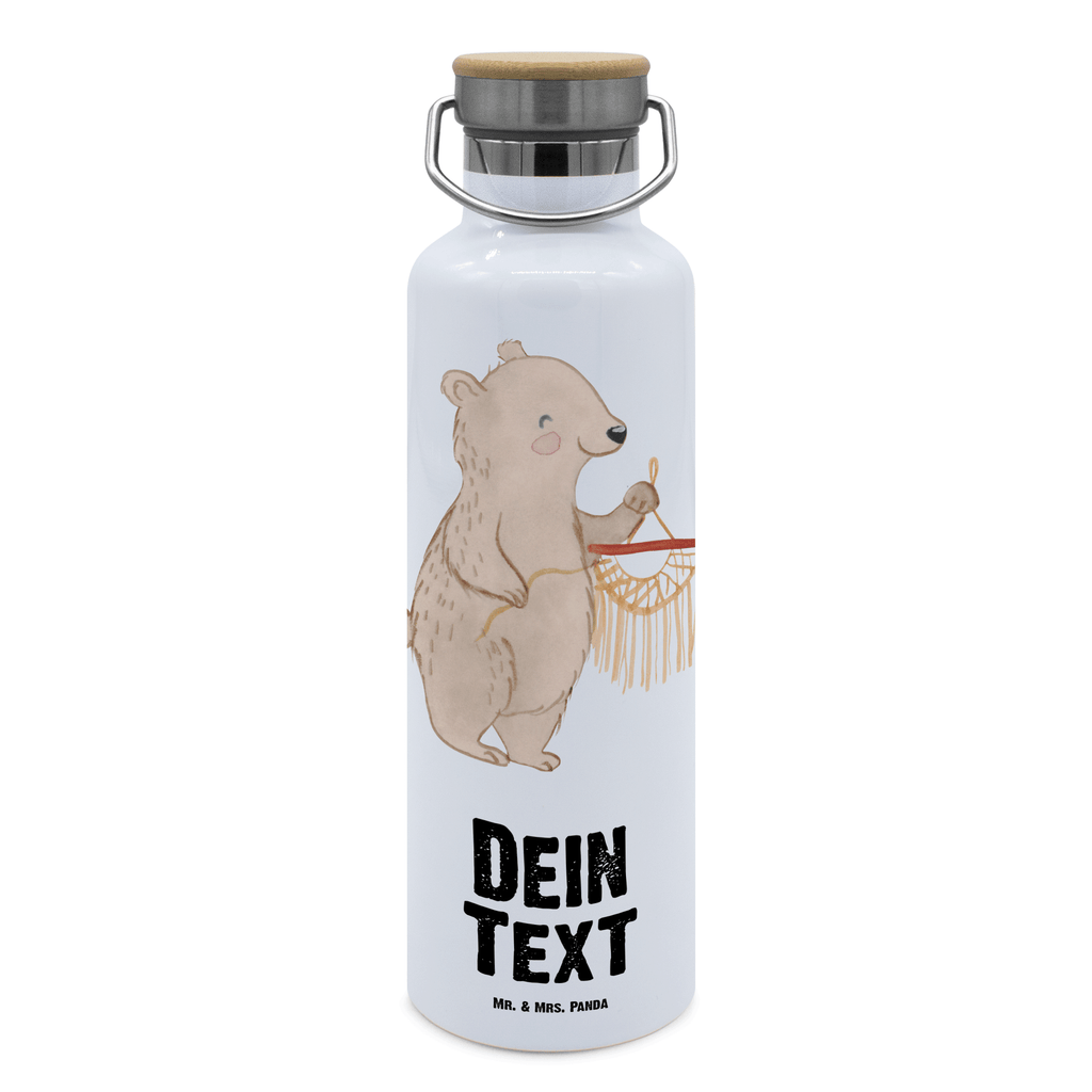 Personalisierte Trinkflasche Bär Makramee Personalisierte Trinkflasche, Trinkflasche mit Namen, Trinkflasche bedrucken, Flasche personalisiert, Trinkflasch mit Aufdruck, Trinkflasche Werbegeschenk, Namensaufdruck Trinkflasche, Sportflasche personalisiert, Trinkflasche Sport, Geschenk, Sport, Sportart, Hobby, Schenken, Danke, Dankeschön, Auszeichnung, Gewinn, Sportler, Makramee, Basteln, Basteln mit Makramee