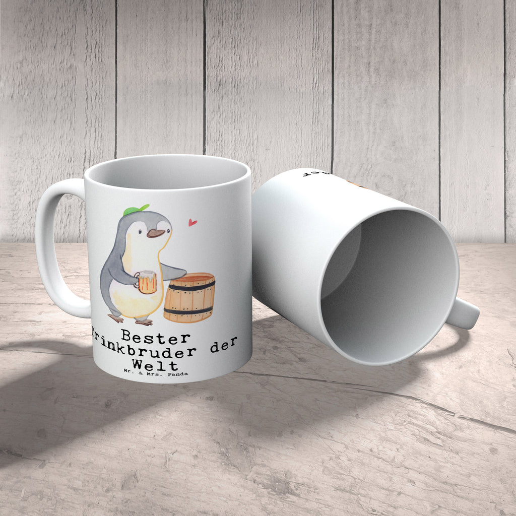 Tasse Pinguin Bester Trinkbruder der Welt Tasse, Kaffeetasse, Teetasse, Becher, Kaffeebecher, Teebecher, Keramiktasse, Porzellantasse, Büro Tasse, Geschenk Tasse, Tasse Sprüche, Tasse Motive, Kaffeetassen, Tasse bedrucken, Designer Tasse, Cappuccino Tassen, Schöne Teetassen, für, Dankeschön, Geschenk, Schenken, Geburtstag, Geburtstagsgeschenk, Geschenkidee, Danke, Bedanken, Mitbringsel, Freude machen, Geschenktipp, Trinkbruder, Trinkkumpel, Kumpel, Saufkumpane, Kumpane, Trinken, Party, Kleinigkeit