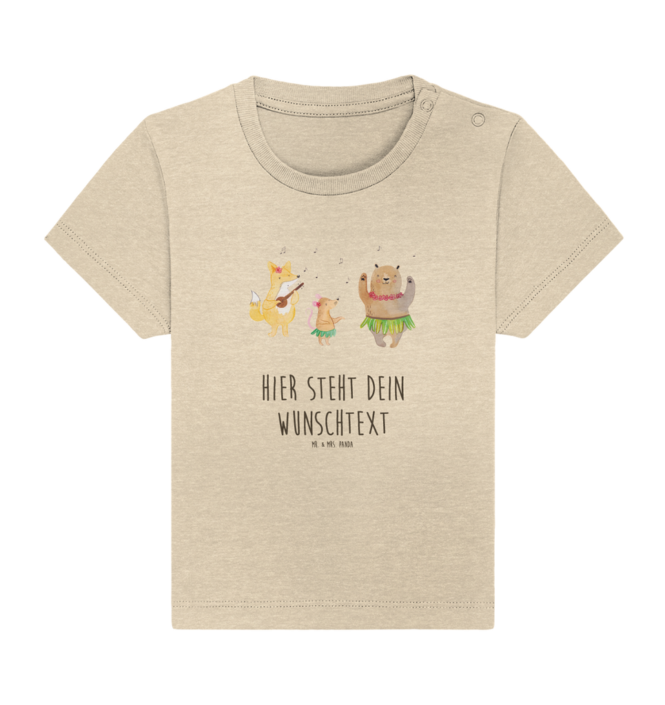 Personalisiertes Baby Shirt Waldtiere Aloha Personalisiertes Baby T-Shirt, Personalisiertes Jungen Baby T-Shirt, Personalisiertes Mädchen Baby T-Shirt, Personalisiertes Shirt, Tiermotive, Gute Laune, lustige Sprüche, Tiere, Wald, Waldtiere, Musik, Aloha, Bär, Hase, Igel, Tanzen, Leben, Lachen