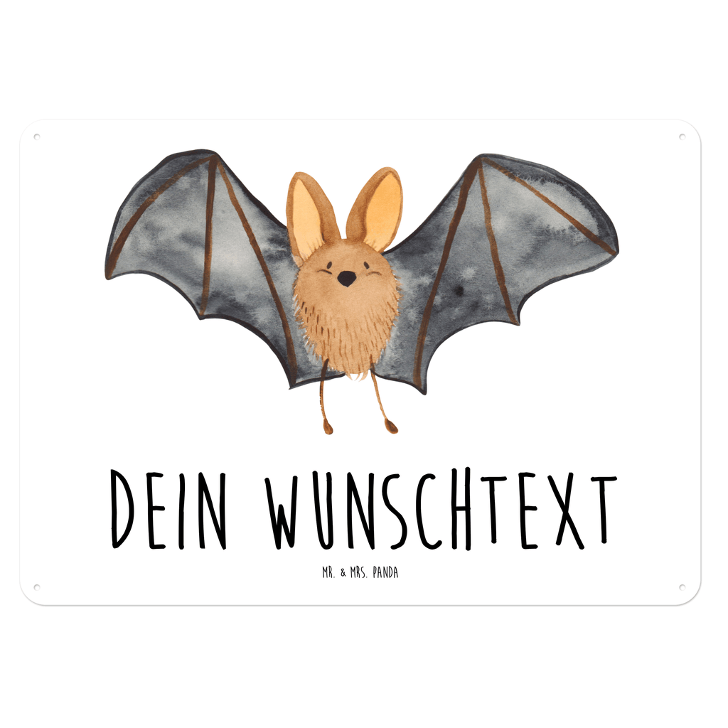 Personalisiertes Blechschild Fledermaus Flügel Blechschild, Metallschild, Geschenk Schild, Schild, Magnet-Metall-Schild, Deko Schild, Wandschild, Wand-Dekoration, Türschild, Tiermotive, Gute Laune, lustige Sprüche, Tiere