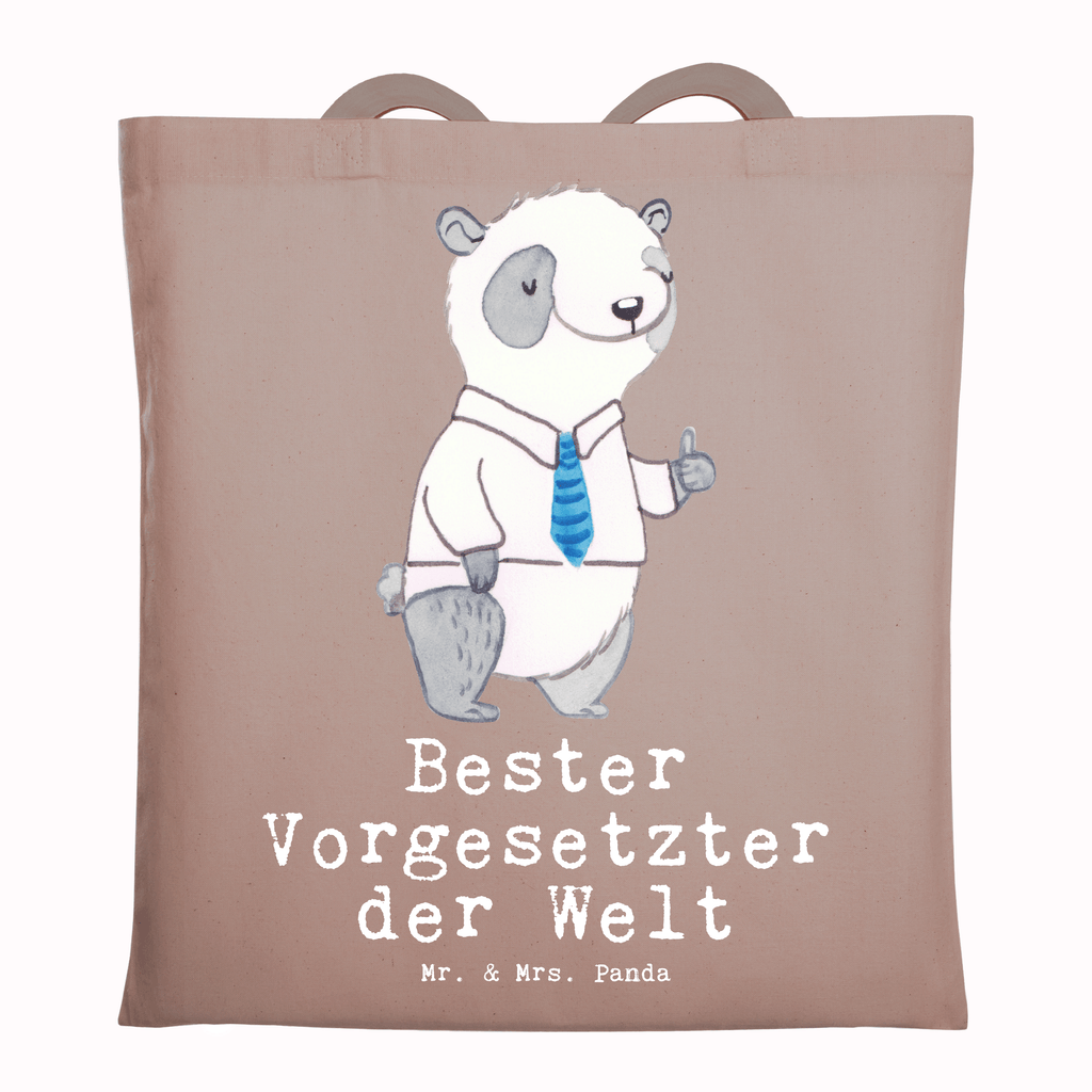 Tragetasche Panda Bester Vorgesetzter der Welt Beuteltasche, Beutel, Einkaufstasche, Jutebeutel, Stoffbeutel, Tasche, Shopper, Umhängetasche, Strandtasche, Schultertasche, Stofftasche, Tragetasche, Badetasche, Jutetasche, Einkaufstüte, Laptoptasche, für, Dankeschön, Geschenk, Schenken, Geburtstag, Geburtstagsgeschenk, Geschenkidee, Danke, Bedanken, Mitbringsel, Freude machen, Geschenktipp, Chef, Boss, Abschiedsgeschenk, Abteilungsleiter, Kollege, Vorgesetzter, Vorgesetzte, Arbeit, Leiter, Arbeitgeber, Führungskraft