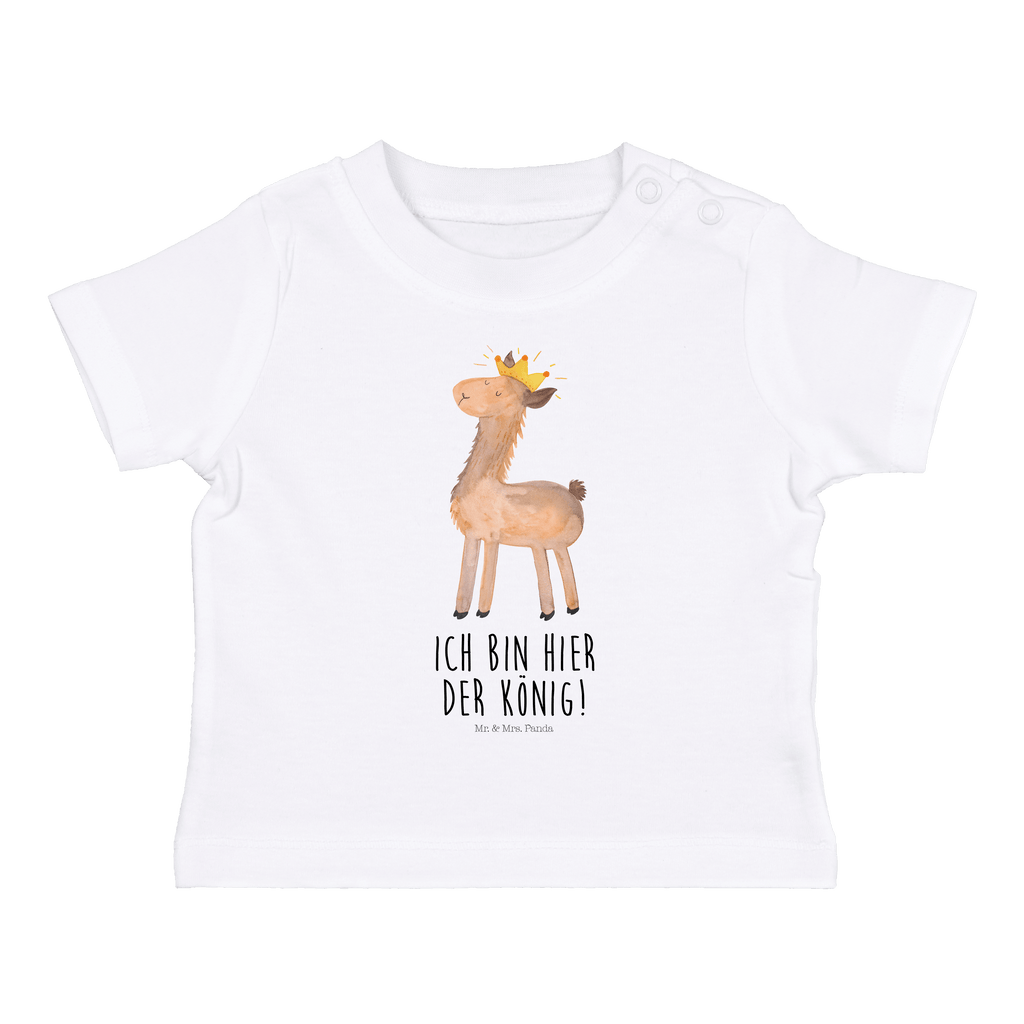 Organic Baby Shirt Lama König Baby T-Shirt, Jungen Baby T-Shirt, Mädchen Baby T-Shirt, Shirt, Lama, Alpaka, Lamas, König, Königin, Freundin, Mama, Papa, Büro Kollege, Kollegin, Chef, Vorgesetzter, Abi, Abitur