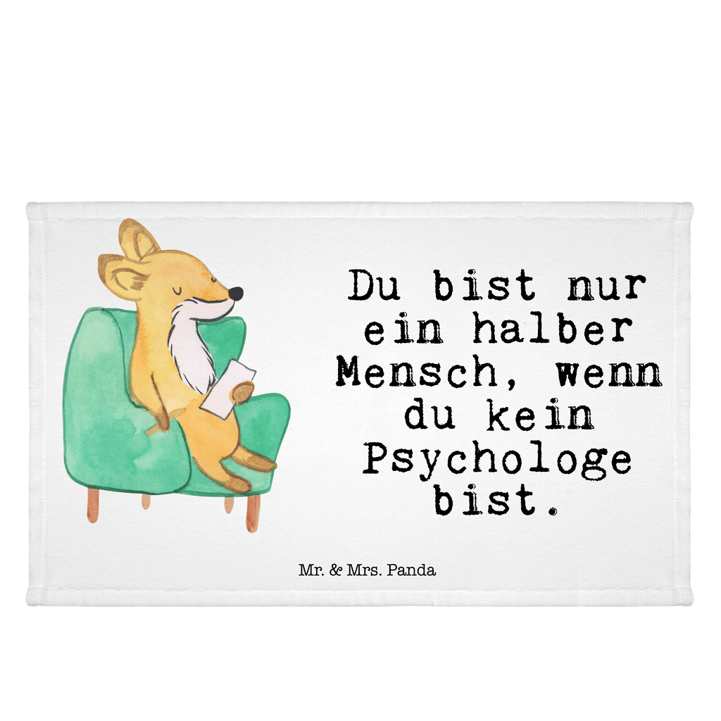 Handtuch Psychologe mit Herz Gästetuch, Reisehandtuch, Sport Handtuch, Frottier, Kinder Handtuch, Beruf, Ausbildung, Jubiläum, Abschied, Rente, Kollege, Kollegin, Geschenk, Schenken, Arbeitskollege, Mitarbeiter, Firma, Danke, Dankeschön, Psychologe, Therapeut, Studium