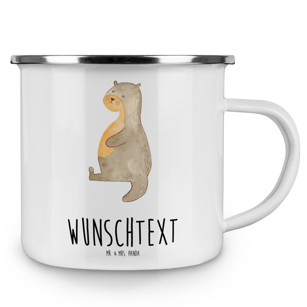 Personalisierte Emaille Tasse Otter Bauch Emaille Tasse personalisiert, Emaille Tasse mit Namen, Campingtasse personalisiert, Namenstasse, Campingtasse bedrucken, Campinggeschirr personalsisert, tasse mit namen, personalisierte tassen, personalisierte tasse, tasse selbst gestalten, tasse bedrucken, tassen bedrucken, Otter, Fischotter, Seeotter, Otter Seeotter See Otter