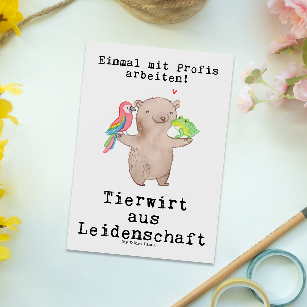 Postkarte Tierwirt aus Leidenschaft Postkarte, Karte, Geschenkkarte, Grußkarte, Einladung, Ansichtskarte, Geburtstagskarte, Einladungskarte, Dankeskarte, Ansichtskarten, Einladung Geburtstag, Einladungskarten Geburtstag, Beruf, Ausbildung, Jubiläum, Abschied, Rente, Kollege, Kollegin, Geschenk, Schenken, Arbeitskollege, Mitarbeiter, Firma, Danke, Dankeschön, Landwirt; Bauer, Tierwirt, Agronom, Farmer, Bauernhof