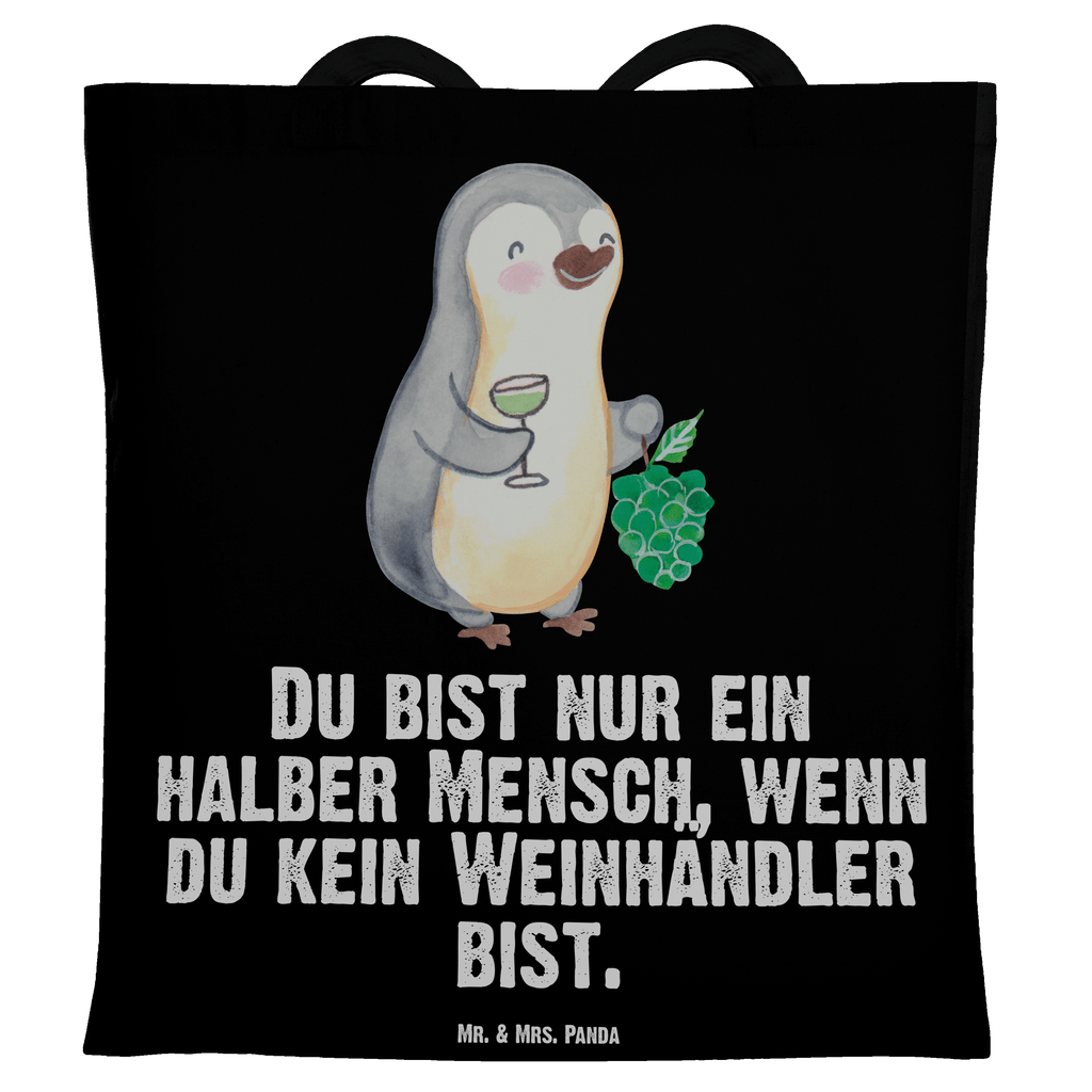 Tragetasche Weinhändler mit Herz Beuteltasche, Beutel, Einkaufstasche, Jutebeutel, Stoffbeutel, Tasche, Shopper, Umhängetasche, Strandtasche, Schultertasche, Stofftasche, Tragetasche, Badetasche, Jutetasche, Einkaufstüte, Laptoptasche, Beruf, Ausbildung, Jubiläum, Abschied, Rente, Kollege, Kollegin, Geschenk, Schenken, Arbeitskollege, Mitarbeiter, Firma, Danke, Dankeschön