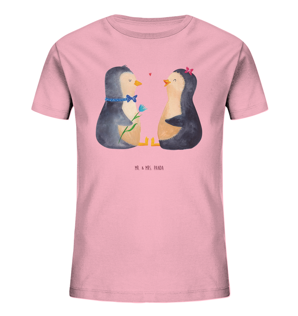 Organic Kinder T-Shirt Pinguin Pärchen Kinder T-Shirt, Kinder T-Shirt Mädchen, Kinder T-Shirt Jungen, Pinguin, Pinguine, Liebe, Liebespaar, Liebesbeweis, Liebesgeschenk, Verlobung, Jahrestag, Hochzeitstag, Hochzeit, Hochzeitsgeschenk, große Liebe, Traumpaar