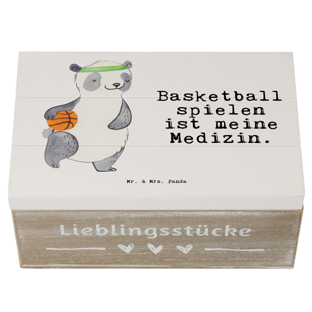 Holzkiste Panda Basketball Medizin Holzkiste, Kiste, Schatzkiste, Truhe, Schatulle, XXL, Erinnerungsbox, Erinnerungskiste, Dekokiste, Aufbewahrungsbox, Geschenkbox, Geschenkdose, Geschenk, Sport, Sportart, Hobby, Schenken, Danke, Dankeschön, Auszeichnung, Gewinn, Sportler, Basketball, Basketball Verein, Basketball Verband, Basketballplatz