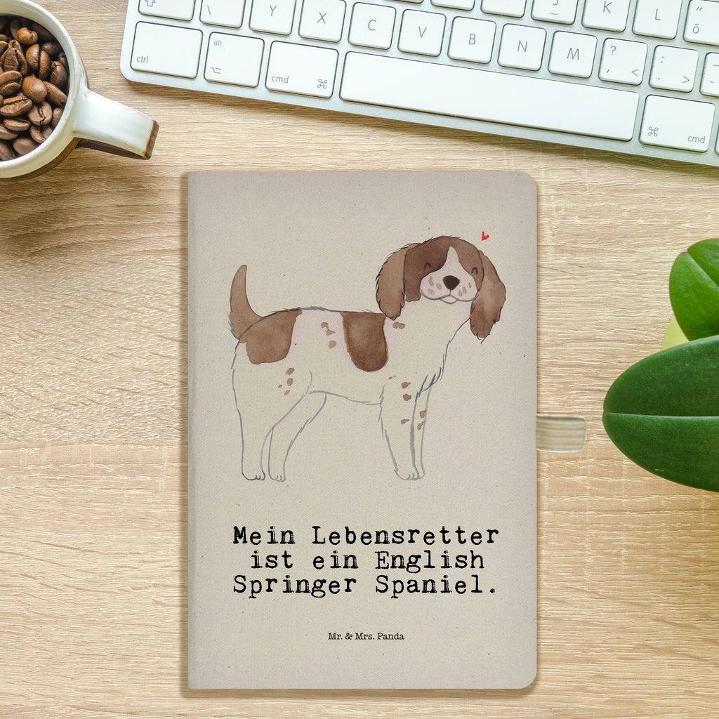 Baumwoll Notizbuch English Springer Spaniel Lebensretter Notizen, Eintragebuch, Tagebuch, Notizblock, Adressbuch, Journal, Kladde, Skizzenbuch, Notizheft, Schreibbuch, Schreibheft, Hund, Hunderasse, Rassehund, Hundebesitzer, Geschenk, Tierfreund, Schenken, Welpe, English Springer Spaniel