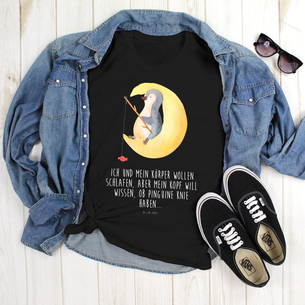 T-Shirt Standard Pinguin Mond T-Shirt, Shirt, Tshirt, Lustiges T-Shirt, T-Shirt mit Spruch, Party, Junggesellenabschied, Jubiläum, Geburstag, Herrn, Damen, Männer, Frauen, Schlafshirt, Nachthemd, Sprüche, Pinguin, Pinguine, Spruch, schlafen, Nachtruhe, Einschlafen, Schlafzimmer, Schlafstörungen, Gästezimmer