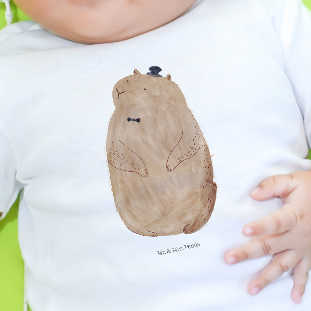 Organic Baby Shirt Murmeltier Baby T-Shirt, Jungen Baby T-Shirt, Mädchen Baby T-Shirt, Shirt, Tiermotive, Gute Laune, lustige Sprüche, Tiere, Murmeltier, Knigge, Fröhlichkeit, Freundlichkeit, Respekt, Anstand