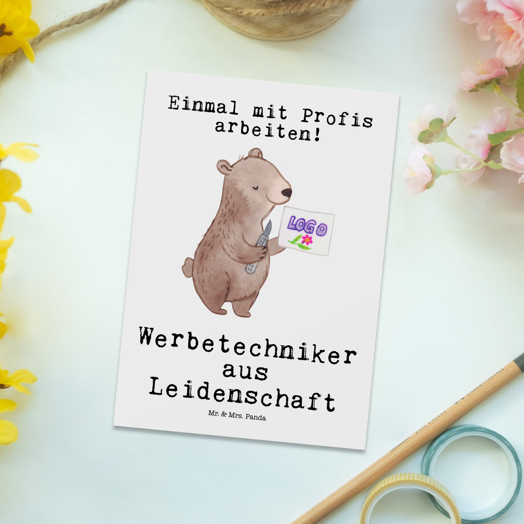 Postkarte Werbetechniker aus Leidenschaft Postkarte, Karte, Geschenkkarte, Grußkarte, Einladung, Ansichtskarte, Geburtstagskarte, Einladungskarte, Dankeskarte, Ansichtskarten, Einladung Geburtstag, Einladungskarten Geburtstag, Beruf, Ausbildung, Jubiläum, Abschied, Rente, Kollege, Kollegin, Geschenk, Schenken, Arbeitskollege, Mitarbeiter, Firma, Danke, Dankeschön