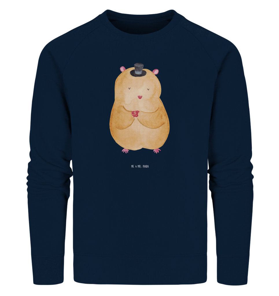 Organic Pullover Hamster Hut Pullover, Pullover Männer, Pullover Frauen, Sweatshirt, Sweatshirt Männer, Sweatshirt Frauen, Unisex, Tiermotive, Gute Laune, lustige Sprüche, Tiere, Hamster, Hut, Magier, Zylinder, Zwerghamster, Zauberer