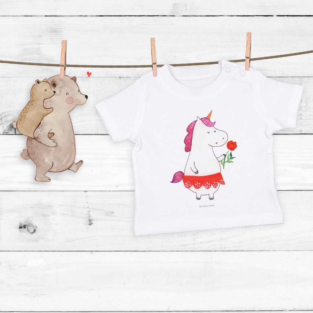 Organic Baby Shirt Einhorn Dame Baby T-Shirt, Jungen Baby T-Shirt, Mädchen Baby T-Shirt, Shirt, Einhorn, Einhörner, Einhorn Deko, Pegasus, Unicorn, Dame, Lady, feine Dame, Freundin, Frau, Bachelor, Bachelorette, Abfuhr, Schluss machen, Trennung