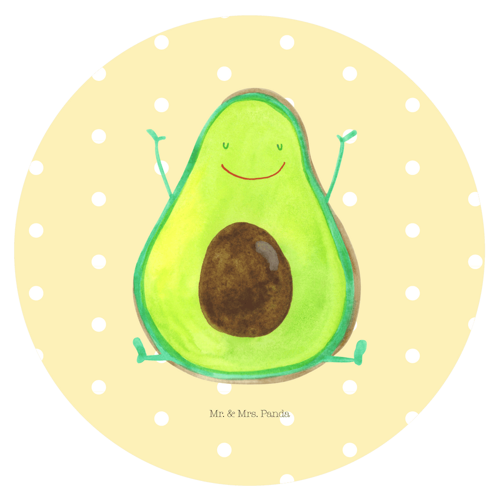 Rund Aufkleber Avocado Glücklich Sticker, Aufkleber, Etikett, Avocado, Veggie, Vegan, Gesund, Chaos