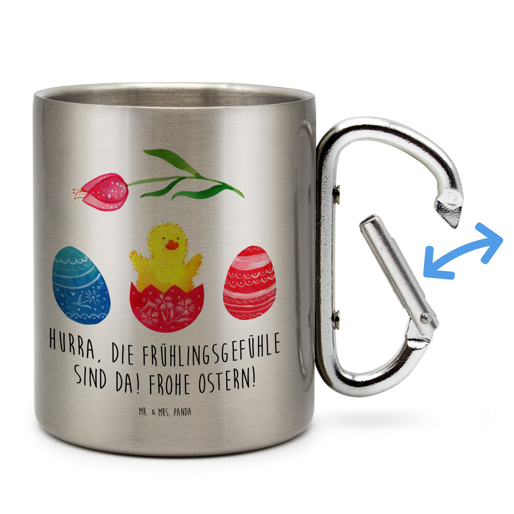 Edelstahlbecher Küken geschlüpft Edelstahltasse, Karabiner, Edelstahlbecher, Outdoor, Camping, Tasse, Becher, Ostern, Osterhase, Ostergeschenke, Osternest, Osterdeko, Geschenke zu Ostern, Ostern Geschenk, Ostergeschenke Kinder, Ostern Kinder, Küken, Osterei, Ostereier, Ei, Frühlingsgefühle, Freude, Grüße, liebe Grüße, Frohe Ostern, Ostergrüße