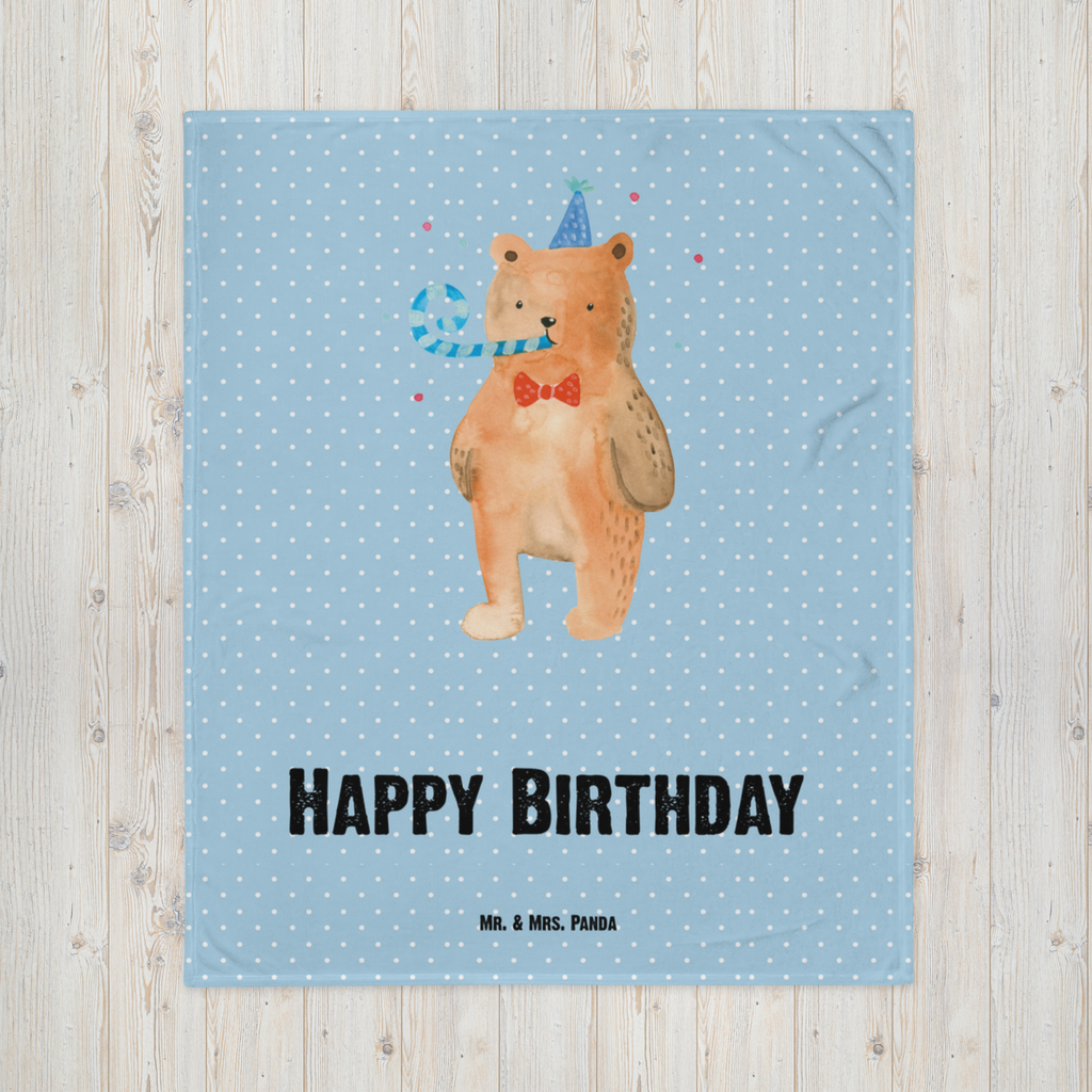 Babydecke Bär Geburtstag Babydecke, Babygeschenk, Geschenk Geburt, Babyecke Kuscheldecke, Krabbeldecke, Bär, Teddy, Teddybär, Happy Birthday, Alles Gute, Glückwunsch, Geburtstag