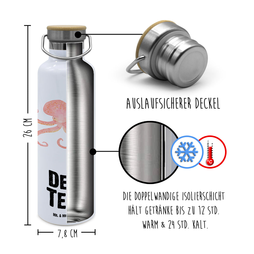 Personalisierte Trinkflasche Tintenfisch Personalisierte Trinkflasche, Trinkflasche mit Namen, Trinkflasche bedrucken, Flasche personalisiert, Trinkflasch mit Aufdruck, Trinkflasche Werbegeschenk, Namensaufdruck Trinkflasche, Sportflasche personalisiert, Trinkflasche Sport, Tiermotive, Gute Laune, lustige Sprüche, Tiere, Meer, Meerestier, Krake, Tintenfisch, Arme, Wasser, Ozean