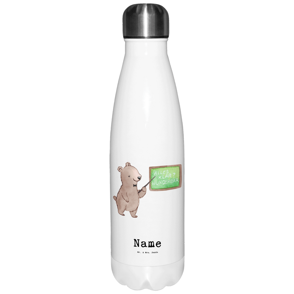 Personalisierte Thermosflasche Dozent mit Herz Personalisierte Isolierflasche, Personalisierte Thermoflasche, Personalisierte Trinkflasche, Trinkflasche Mit Namen, Wunschname, Bedrucken, Namensflasche, Beruf, Ausbildung, Jubiläum, Abschied, Rente, Kollege, Kollegin, Geschenk, Schenken, Arbeitskollege, Mitarbeiter, Firma, Danke, Dankeschön, Dozent, Professor, Universität, Vorlesung, Tutor, Akademiker, Uni, Unterricht