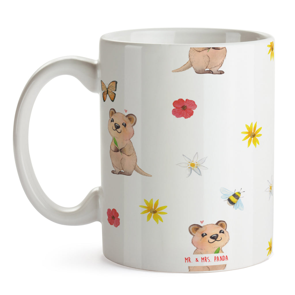 Tasse Quokka Happy Muster Tasse, Kaffeetasse, Teetasse, Becher, Kaffeebecher, Teebecher, Keramiktasse, Porzellantasse, Büro Tasse, Geschenk Tasse, Tasse Sprüche, Tasse Motive, Kaffeetassen, Tasse bedrucken, Designer Tasse, Cappuccino Tassen, Schöne Teetassen, Tiermotive, Gute Laune, lustige Sprüche, Tiere, Quokka, Verschieben, Aufschieberitis, Lustiger Spruch, Niedliches Tier, Dinge erledigen