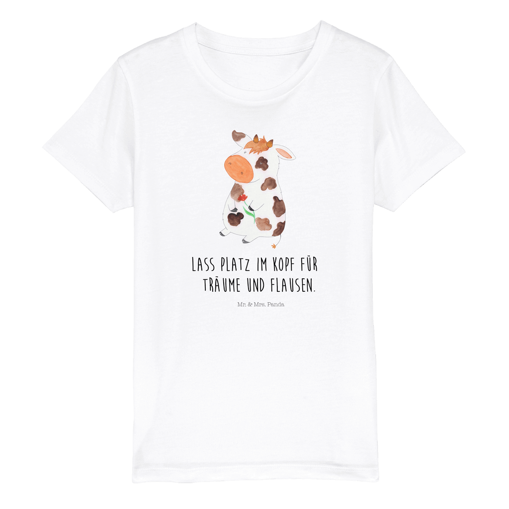 Organic Kinder T-Shirt Kuh Kinder T-Shirt, Kinder T-Shirt Mädchen, Kinder T-Shirt Jungen, Bauernhof, Hoftiere, Landwirt, Landwirtin, Kuh, Kühe, Träume, Flausen, Spruch, Magie, Motivtion, Hof, Milch, Milchkuh