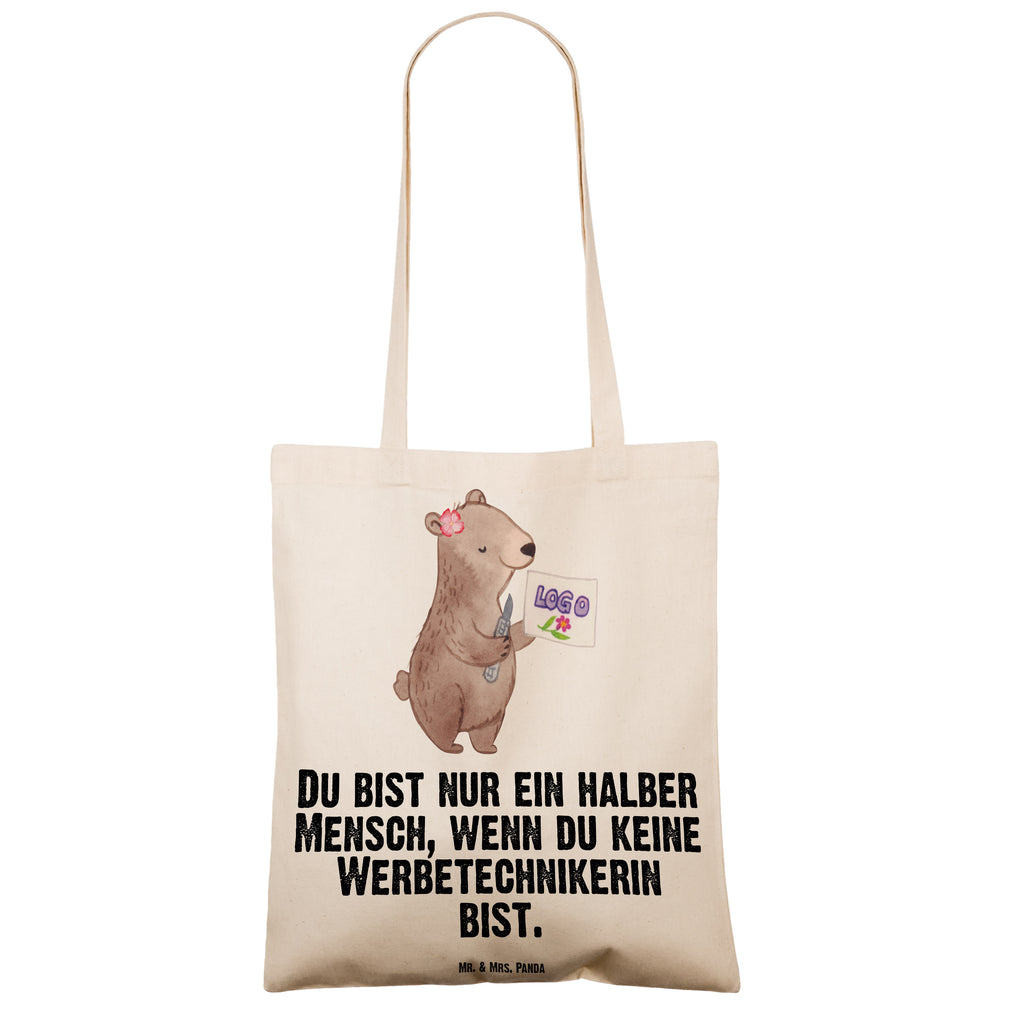 Tragetasche Werbetechnikerin mit Herz Beuteltasche, Beutel, Einkaufstasche, Jutebeutel, Stoffbeutel, Tasche, Shopper, Umhängetasche, Strandtasche, Schultertasche, Stofftasche, Tragetasche, Badetasche, Jutetasche, Einkaufstüte, Laptoptasche, Beruf, Ausbildung, Jubiläum, Abschied, Rente, Kollege, Kollegin, Geschenk, Schenken, Arbeitskollege, Mitarbeiter, Firma, Danke, Dankeschön