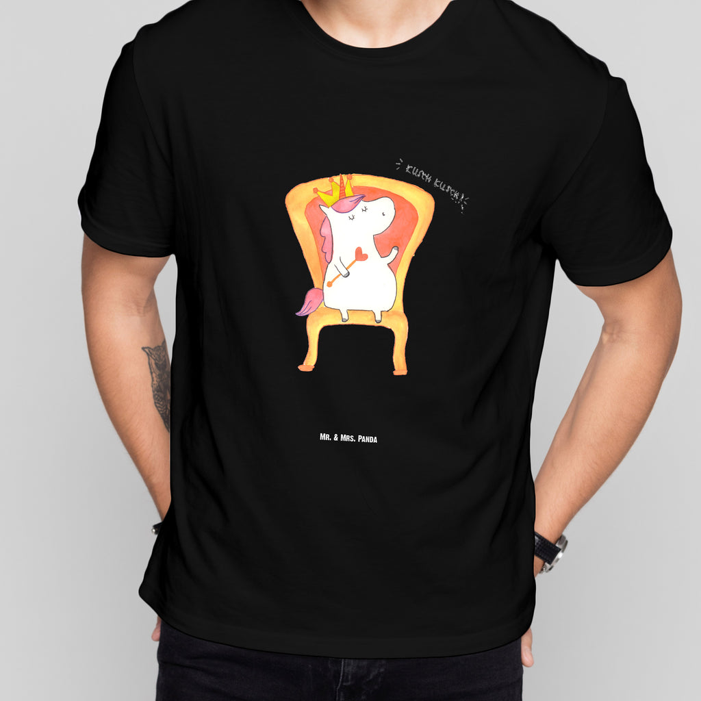 T-Shirt Standard Einhorn König T-Shirt, Shirt, Tshirt, Lustiges T-Shirt, T-Shirt mit Spruch, Party, Junggesellenabschied, Jubiläum, Geburstag, Herrn, Damen, Männer, Frauen, Schlafshirt, Nachthemd, Sprüche, Einhorn, Einhörner, Einhorn Deko, Pegasus, Unicorn, König, Präsident, Bundeskanzler, Herrscher, Kaiser, Prinzessin, Krone