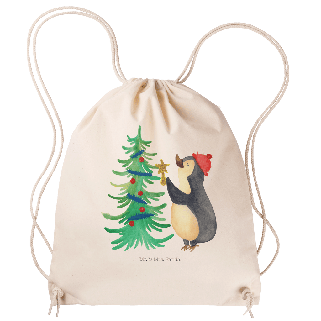 Sportbeutel Pinguin Weihnachtsbaum Sportbeutel, Turnbeutel, Beutel, Sporttasche, Tasche, Stoffbeutel, Sportbeutel Kinder, Gymsack, Beutel Rucksack, Kleine Sporttasche, Sportzubehör, Turnbeutel Baumwolle, Winter, Weihnachten, Weihnachtsdeko, Nikolaus, Advent, Heiligabend, Wintermotiv, Pinguin