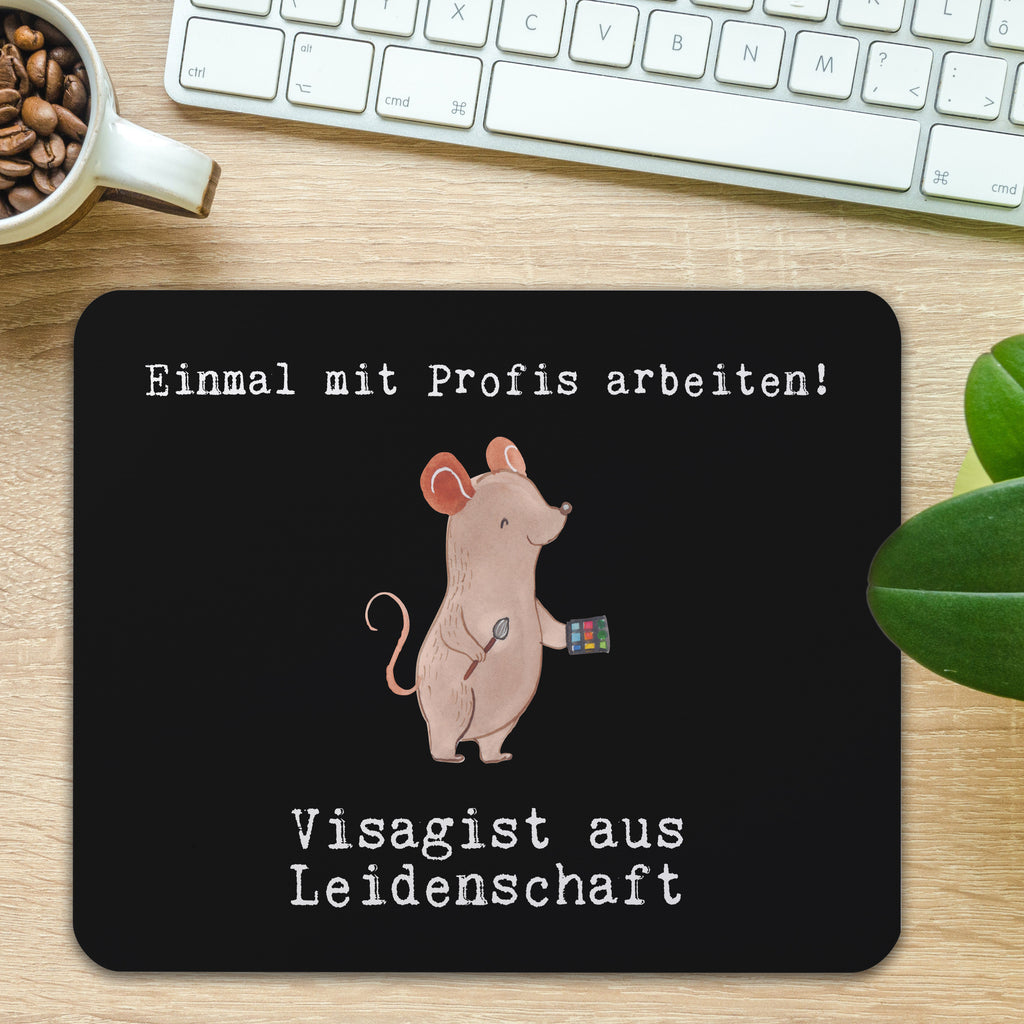 Mauspad Visagist aus Leidenschaft Mousepad, Computer zubehör, Büroausstattung, PC Zubehör, Arbeitszimmer, Mauspad, Einzigartiges Mauspad, Designer Mauspad, Mausunterlage, Mauspad Büro, Beruf, Ausbildung, Jubiläum, Abschied, Rente, Kollege, Kollegin, Geschenk, Schenken, Arbeitskollege, Mitarbeiter, Firma, Danke, Dankeschön, Kosmetiker, Make Up Artist, Maskenbildner, Visagist, Beauty Salon, Kosmetikstudio, Eröffnung