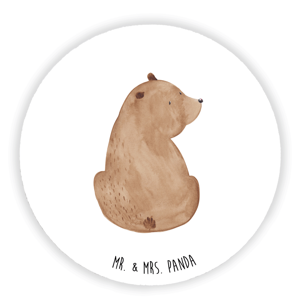 Rund Magnet Bär Schulterblick Kühlschrankmagnet, Pinnwandmagnet, Souvenir Magnet, Motivmagnete, Dekomagnet, Whiteboard Magnet, Notiz Magnet, Kühlschrank Dekoration, Bär, Teddy, Teddybär, Selbstachtung, Weltansicht, Motivation, Bären, Bärenliebe, Weisheit