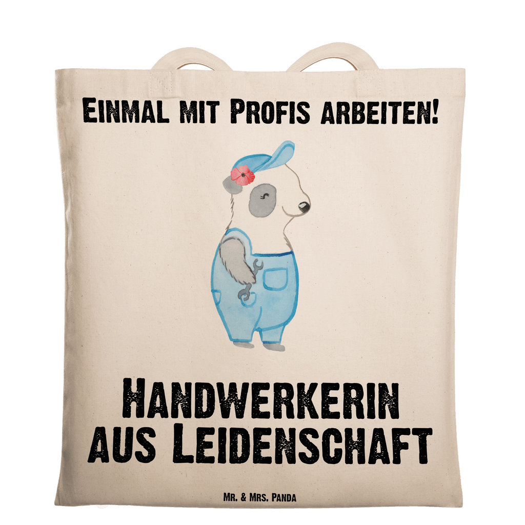 Tragetasche Handwerkerin aus Leidenschaft Beuteltasche, Beutel, Einkaufstasche, Jutebeutel, Stoffbeutel, Tasche, Shopper, Umhängetasche, Strandtasche, Schultertasche, Stofftasche, Tragetasche, Badetasche, Jutetasche, Einkaufstüte, Laptoptasche, Beruf, Ausbildung, Jubiläum, Abschied, Rente, Kollege, Kollegin, Geschenk, Schenken, Arbeitskollege, Mitarbeiter, Firma, Danke, Dankeschön, Handwerkerin, Gesellenprüfung, Handwerksbetrieb, Werkstatt