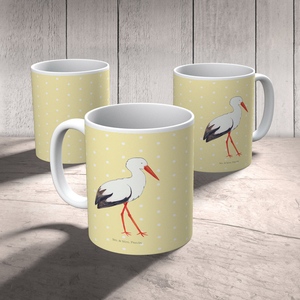 Tasse Storch Tasse, Kaffeetasse, Teetasse, Becher, Kaffeebecher, Teebecher, Keramiktasse, Porzellantasse, Büro Tasse, Geschenk Tasse, Tasse Sprüche, Tasse Motive, Tiermotive, Gute Laune, lustige Sprüche, Tiere, Storch, Störche, Schwangerschaft, Geburt, Mutter, Mütter, Mutter werden, Schwanger, Babybauch, Baby